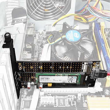 AXAGON PCI-Express x4 adapter to connect up to two M.2 disks to a computer | PCEM2-D - 7