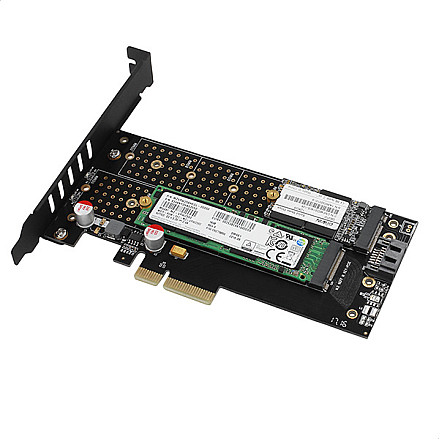 AXAGON PCI-Express x4 adapter to connect up to two M.2 disks to a computer | PCEM2-D - 3