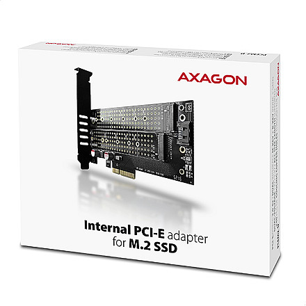 AXAGON PCI-Express x4 adapter to connect up to two M.2 disks to a computer | PCEM2-D - 11