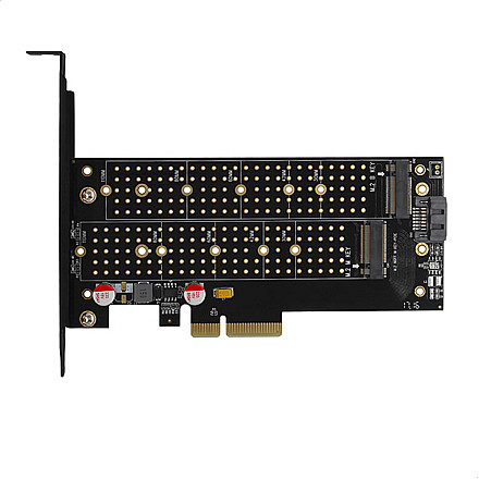 AXAGON PCI-Express x4 adapter to connect up to two M.2 disks to a computer | PCEM2-D - 5
