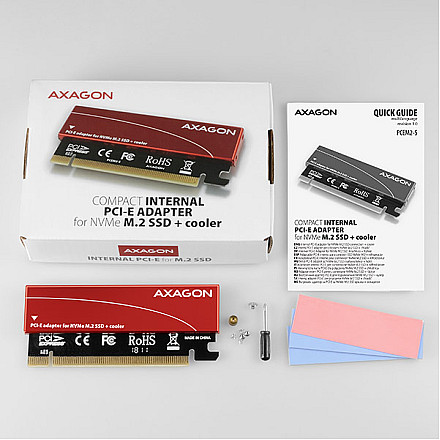 AXAGON PCI-Express x16 internal adapter to connect an NVMe M.2 SSD to a desktop | PCEM2-S - 11