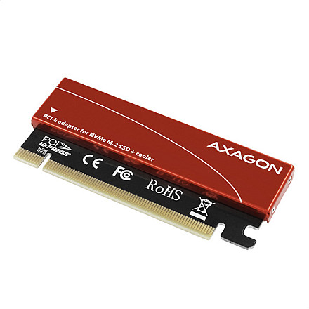 AXAGON PCI-Express x16 internal adapter to connect an NVMe M.2 SSD to a desktop | PCEM2-S - 2