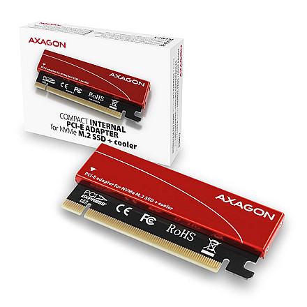 AXAGON PCI-Express x16 internal adapter to connect an NVMe M.2 SSD to a desktop | PCEM2-S - 13