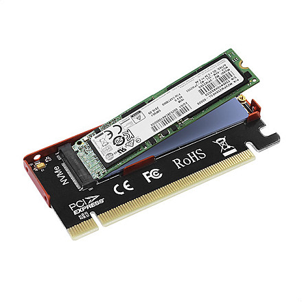 AXAGON PCI-Express x16 internal adapter to connect an NVMe M.2 SSD to a desktop | PCEM2-S - 5