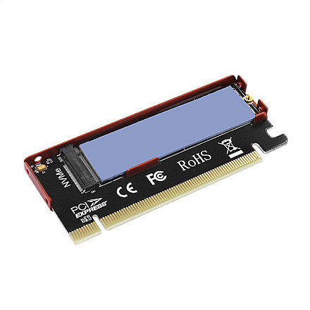 AXAGON PCI-Express x16 internal adapter to connect an NVMe M.2 SSD to a desktop | PCEM2-S - 4