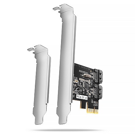 AXAGON Two-channel SATA III PCI-Express controller with two internal SATA port outputs | PCES-SJ2 - 1