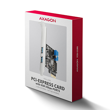AXAGON PCI-Express card with a pair of internal and a pair of external USB 5Gbps ports | PCEU-232RS - 6