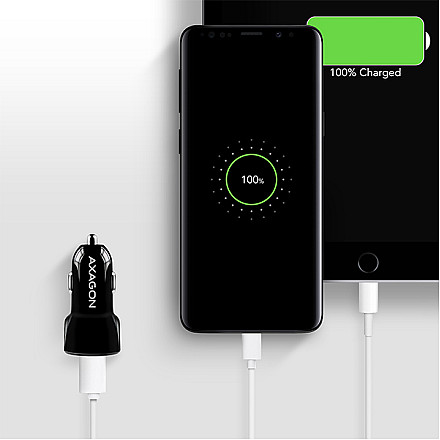 AXAGON Dual car charger, 24W | PWC-5V5 - 10