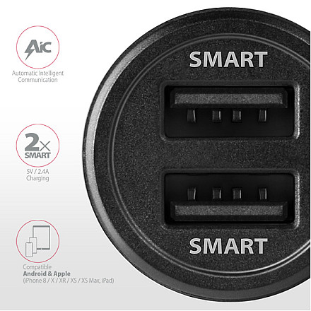 AXAGON Dual car charger, 24W | PWC-5V5 - 8