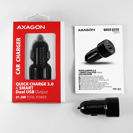 AXAGON Dual car charger, 31.5W | PWC-QC5 - 12