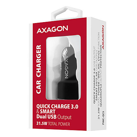 AXAGON Dual car charger, 31.5W | PWC-QC5 - 13