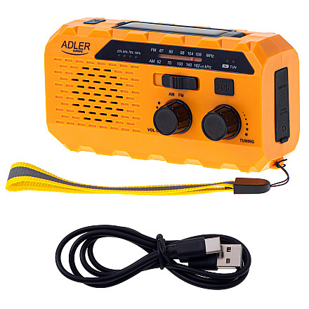Adler | Portable radio with flashlight | AD 1197 | Alarm function - 3