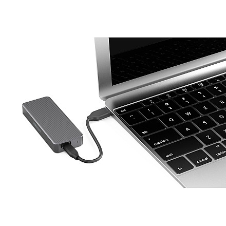 Digitus USB M.2 hard disk enclosure, SSD, external, NVMe, 20Gbps, USB 3.2 Gen2x2 - 4
