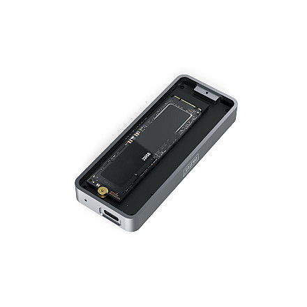 Digitus USB M.2 hard disk enclosure, SSD, external, NVMe, 20Gbps, USB 3.2 Gen2x2 - 2