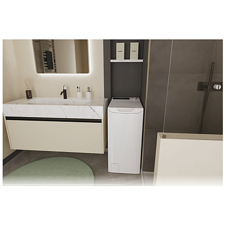 Candy Washing Machine | TCA284TM5-S | Energy efficiency class A | Top loading | Washing capacity 8 kg | 1200 RPM | Depth 60 cm | Width 41 cm | Display | Digit | White - 7