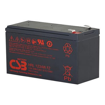 CSB Battery Battery 12V 9Ah 34W Pb F2 | HRL1234W - 1