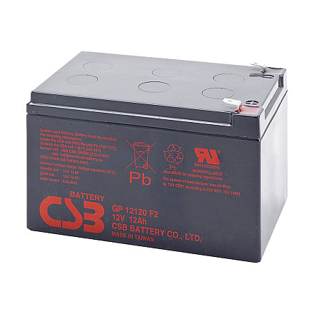CSB Battery Battery 12V 12Ah F2 Pb | GP12120 - 1