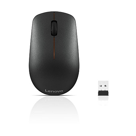 Lenovo | Wireless Mouse | Wireless mouse | 400 | Wireless | 2.4 GHz Wireless via Nano USB | Black | 1 year(s) - 6