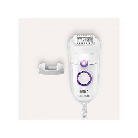 Braun | Epilator | SE5505P Silk-epil | Operating time (max)  min | Bulb lifetime (flashes) | Number of power levels | White - 5