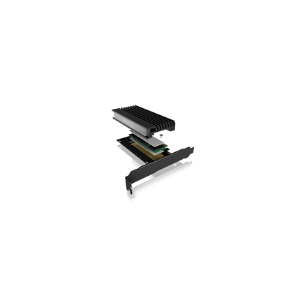 Icy Box IB-PCI214M2-HSL Karta rozszerzeń PCIe Raidsonic | ICY BOX | Karta PCIe з gniazdem M.2 M-Key dla jednego dysku M.2 NVMe SSD - 3