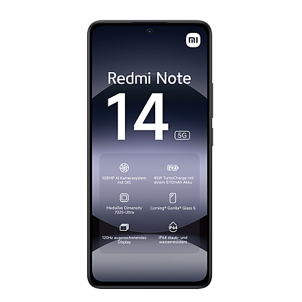 Xiaomi Redmi Note 14 Midnight Black 6.67 