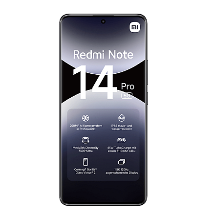 Xiaomi Redmi Note 14 Pro Midnight Black 6.67 