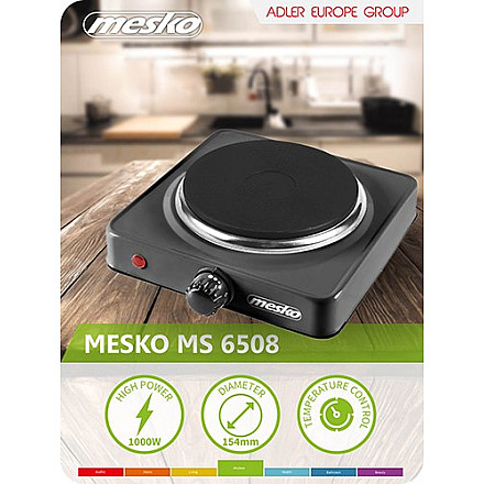 Mesko Гарячої плити MS 6508 Кількість конфорок/зон для готування 1 - 8