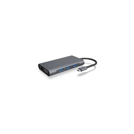 Icy Box IB-DK4040-CPD USB Type-C™ DockingStation with two video interfaces Raidsonic - 1