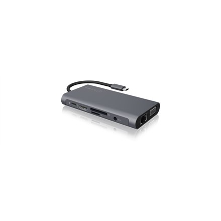 Icy Box IB-DK4040-CPD USB Type-C™ DockingStation with two video interfaces Raidsonic - 6