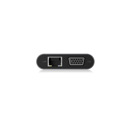 Icy Box IB-DK4040-CPD USB Type-C™ DockingStation with two video interfaces Raidsonic - 3