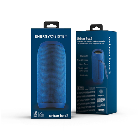 Energy Sistem | Głośnik | Urban Box 2 | 10 W | Bluetooth | Ocean | Połączenie bezprzewodowe - 5