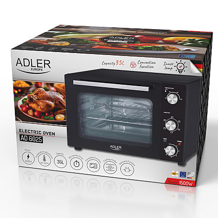 Adler Electric oven | AD 6025 | 35 L | 1500 W | Black - 2