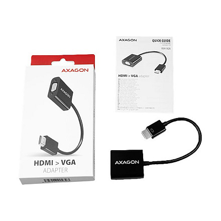 AXAGON | RVH-VGN, HDMI - VGA Reduction Адаптер | 0.15 m - 2