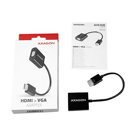 AXAGON | RVH-VGN, HDMI - VGA Reduction Адаптер | 0.15 m - 7