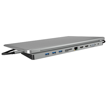 Raidsonic Docking Station | IB-DK2106a-CPD | Ethernet LAN (RJ-45) ports 1 | VGA (D-Sub) ports quantity 1 | HDMI ports quantity 2 - 5