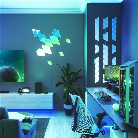 Nanoleaf 4D Zestaw Lustra Ekranu TV (Tylko kamera) Nanoleaf | Nanoleaf 4D Zestaw Lustra Ekranu TV (Tylko kamera) | 24 W | RGBIC | WiFi (2,4 GHz b/g/n) | Brak K - 5