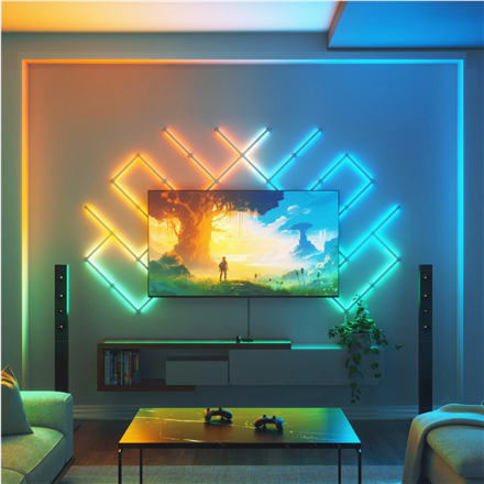 Nanoleaf 4D Zestaw Lustra Ekranu TV (Tylko kamera) Nanoleaf | Nanoleaf 4D Zestaw Lustra Ekranu TV (Tylko kamera) | 24 W | RGBIC | WiFi (2,4 GHz b/g/n) | Brak K - 4