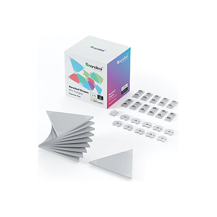 Nanoleaf Shapes Black Mini Triangles Expansion Pack (10 panels) - 1