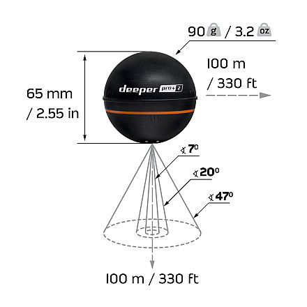 Deeper | Smart Sonar PRO+2 | Sonar | Yes | Black - 1