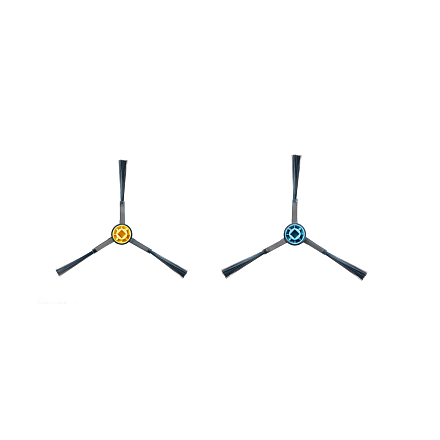 Midea Spare Parts Kit for V12: 4x Side Brushes, 4x Mops - 1