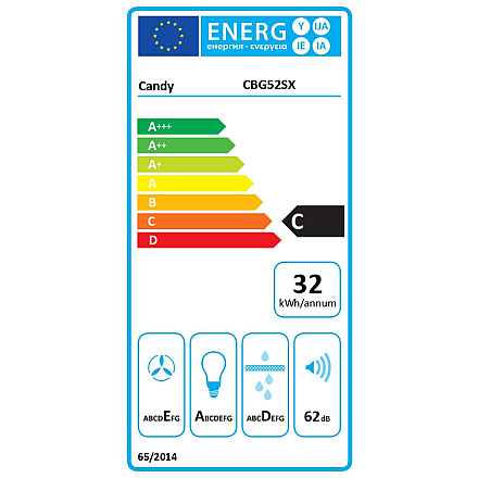 Candy Hood CBG52SX Built-in Energy efficiency class C - 1