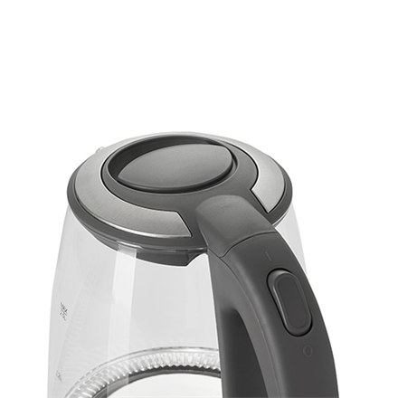 Adler | Czajnik | AD 1286 | Standard | 2200 W | 2 L | Plastik/szkło | Podstawa obrotowa 360° | Szary/przezroczysty - 16