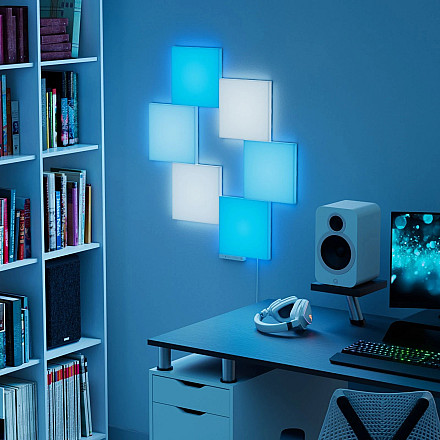 Nanoleaf Blocks Big Squares Starter Kit (6 Panels)|16M+ colours - 3