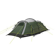 Outwell Earth 3 Plus Two room Tunnet Tent for 3 persons, Green, Grey | Outwell