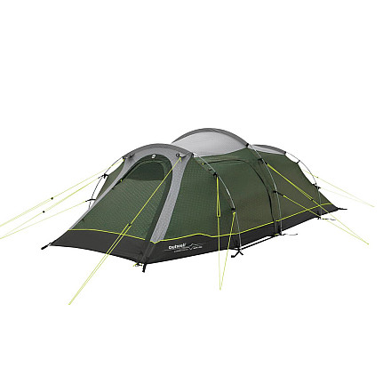 Outwell Earth 3 Plus Two room Tunnet Tent for 3 persons, Green, Grey | Outwell - 1