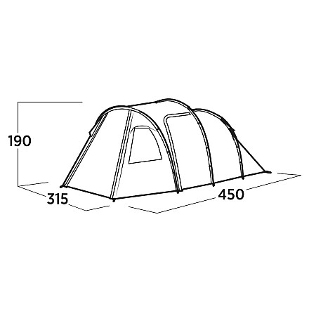 Easy Camp Hidra 4 Tunnel Tent for 4 persons, Green | Easy Camp - 6