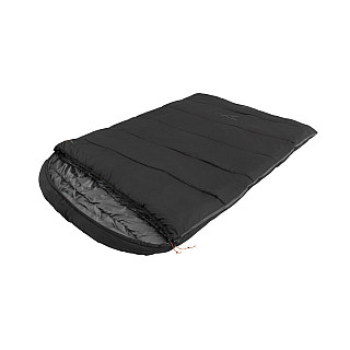 Easy Camp Raven Square Double 5°C, 220 x 150 cm, Two-way open-end, L-shaped, autolock, Teal, Black | Easy Camp