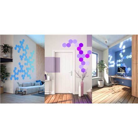 Nanoleaf | Shapes Hexagons Starter Kit (9 panels) | 16M+ - 4