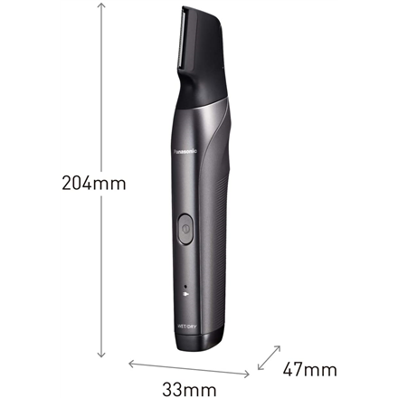 Panasonic | Trymer do włosów | ER-GY60-H503 | Liczba kroków długości 20 | Dokładność kroku 0,5 mm | Czarny/Srebrny | Bezprzewodowy | Wet & Dry - 2