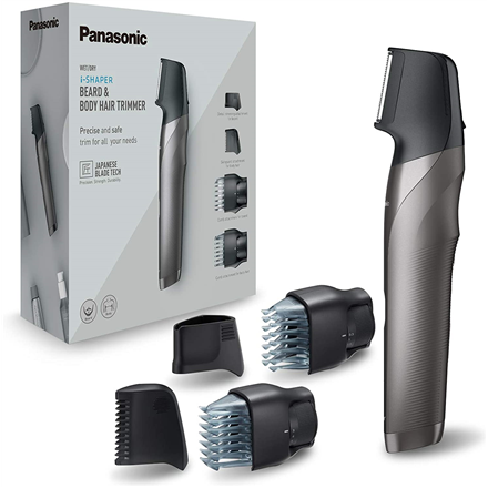 Panasonic | Trymer do włosów | ER-GY60-H503 | Liczba kroków długości 20 | Dokładność kroku 0,5 mm | Czarny/Srebrny | Bezprzewodowy | Wet & Dry - 1